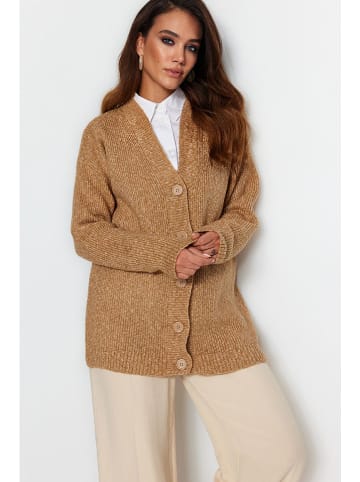 trendyol Cardigan in Camel