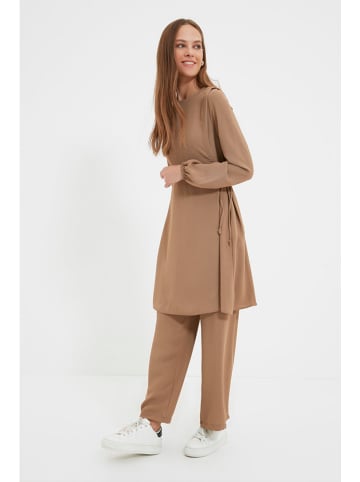 trendyol 2tlg. Outfit in Dunkelbeige