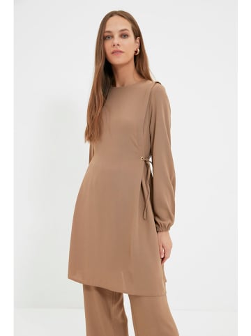 trendyol 2-delige outfit donkerbeige