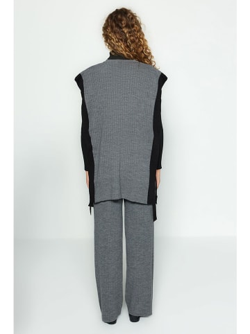 trendyol 2tlg. Outfit in Grau/ Schwarz