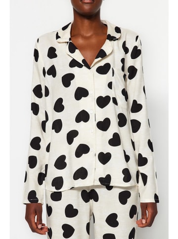 trendyol Pyjama crème/zwart