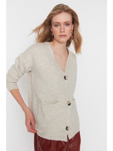 trendyol Cardigan in Hellgrau