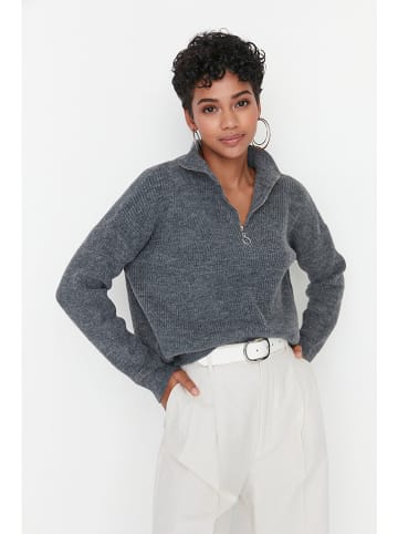 trendyol Sweter w kolorze antracytowym