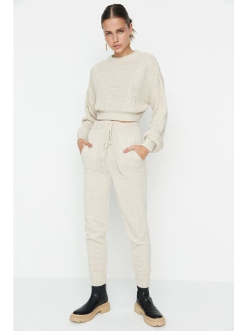 trendyol 2-delige outfit crème