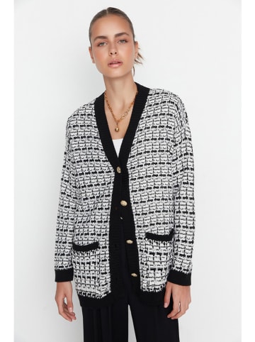 trendyol Kardigan w kolorze czarno-białym