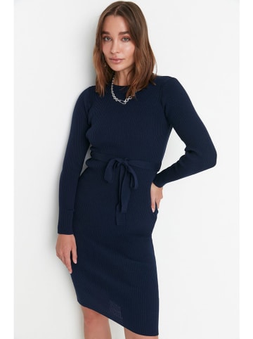 trendyol Gebreide jurk donkerblauw