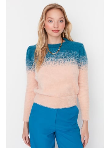 trendyol Sweter w kolorze beżowo-niebieskim
