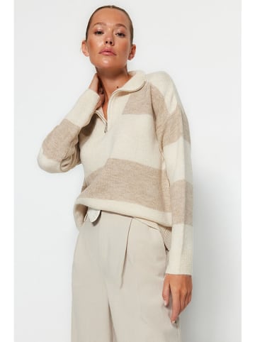 trendyol Pullover in Beige/ Hellbraun