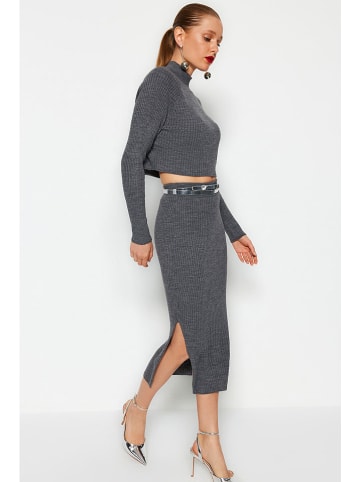 trendyol 2tlg. Outfit in Anthrazit