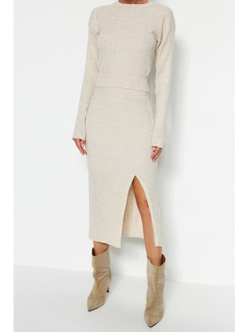 trendyol 2-delige outfit crème