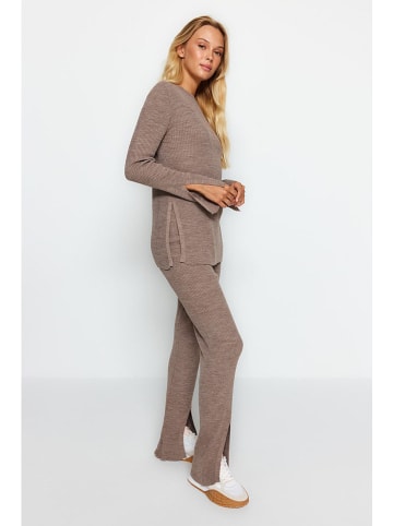 trendyol 2-delige outfit lichtbruin