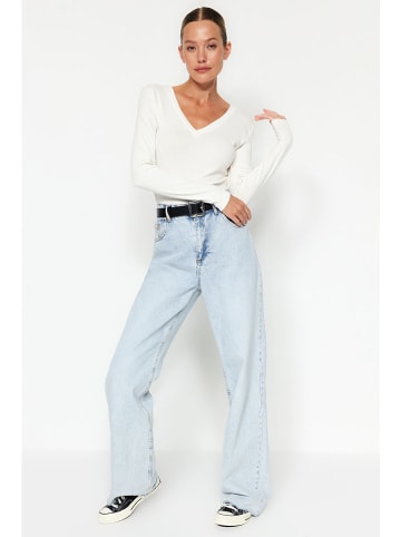 trendyol Koszulka w kolorze kremowym