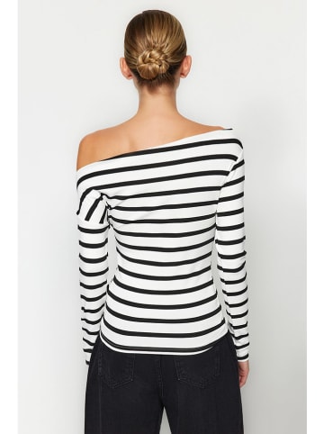 trendyol Longsleeve wit/zwart