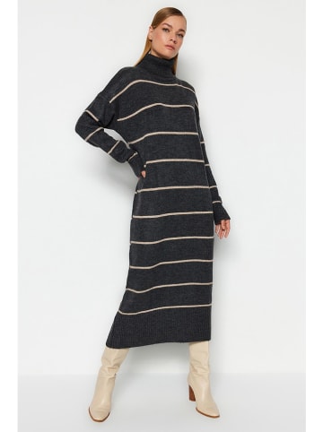 trendyol Jurk antraciet/beige