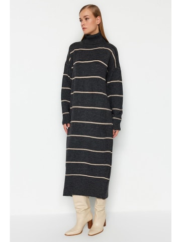 trendyol Jurk antraciet/beige