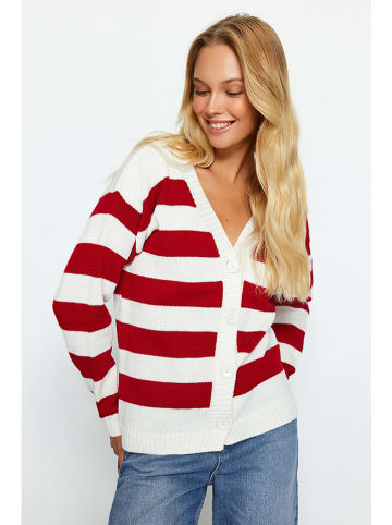 trendyol Kardigan w kolorze czerwono-białym