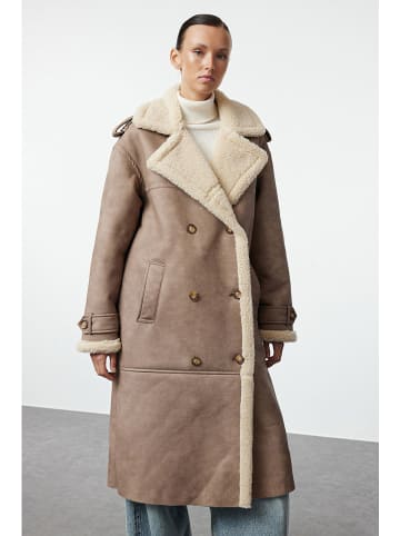 trendyol Wintermantel lichtbruin