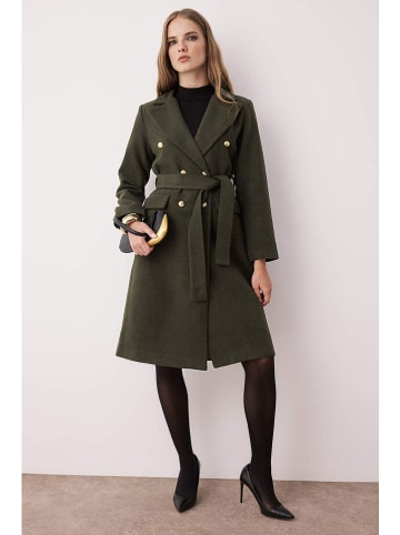 trendyol Płaszcz przejściowy w kolorze khaki