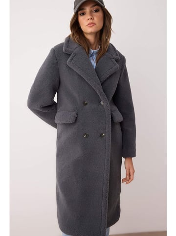 trendyol Teddymantel antraciet