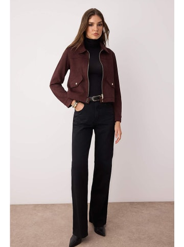 trendyol Kunstleren jas bordeaux