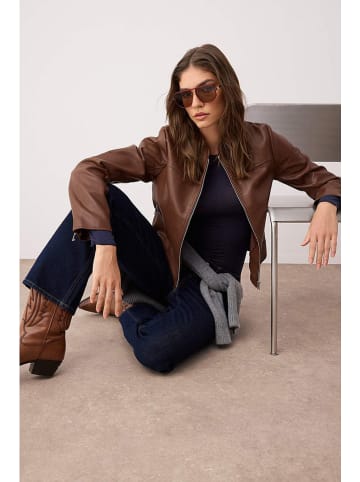 trendyol Kunstlederjacke in Braun