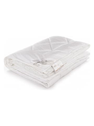 Heckett Lane Perkal-Faserdecke "Gold" in Weiß