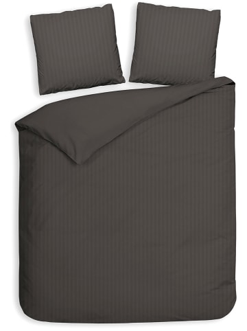 Heckett Lane Satijnen beddengoedset "Banda" antraciet