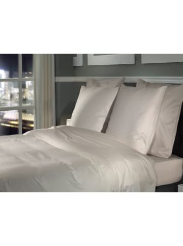 Heckett Lane Satin-Bettwäsche-Set "Punto" in Creme