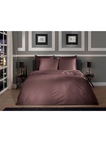 Heckett Lane Satijnen beddengoedset "Punto" bruin