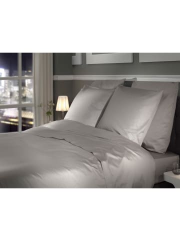 Heckett Lane Satijnen beddengoedset "Punto" grijs