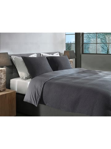 Heckett Lane Perkal beddengoedset "Vafala" antraciet