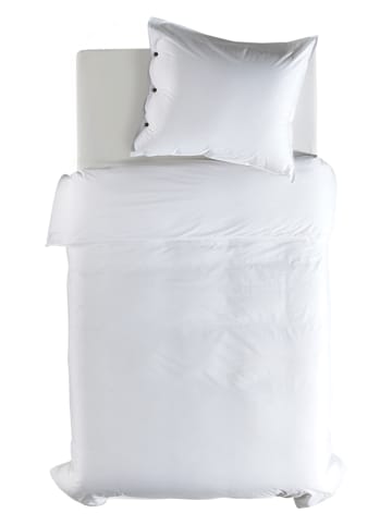 Heckett Lane Komplet pościeli perkalowej w kolorze białym