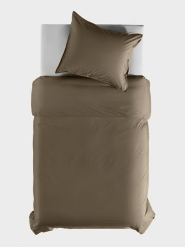 Heckett Lane Perkal beddengoedset taupe
