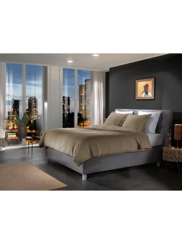 Heckett Lane Perkal beddengoedset taupe