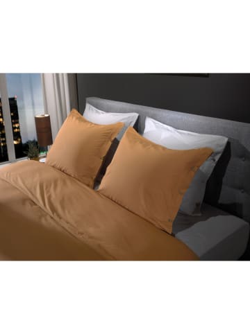 Heckett Lane Perkal beddengoedset lichtbruin