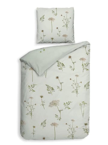 Heckett Lane Satin-Bettwäsche "Tane" in Grün