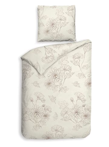 HNL Flanellen beddengoedset "Gigi" wit