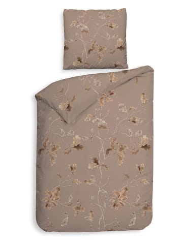 HNL Flanellen beddengoedset "Bronco" bruin