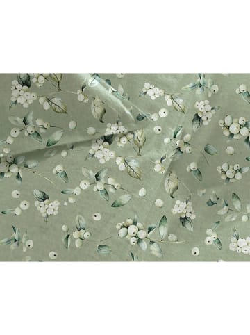 HNL Flanellen beddengoedset "Ciro" groen