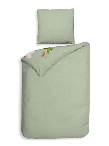 Heckett Lane Satijnen beddengoedset "Ana" groen