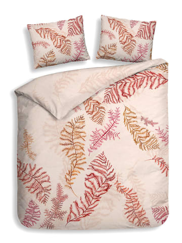 Heckett Lane Satin-Bettwäsche-Set "Kamea" in Rosa/ Pink