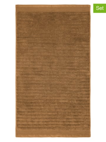 Heckett Lane Ręczniki prysznicowe (2 szt.) w kolorze jasnobrązowym