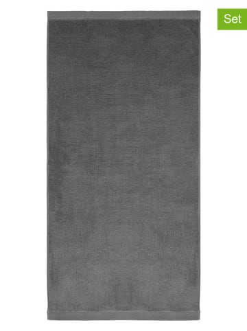 Heckett Lane 2er-Set: Strandtücher in Anthrazit