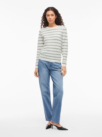 Vila Pullover "Vidalo" in Weiß/ Grün