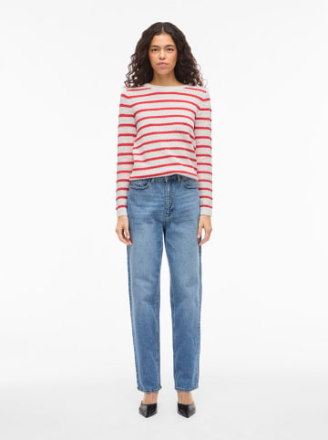 Vila Pullover "Vidalo" in Weiß/ Pink