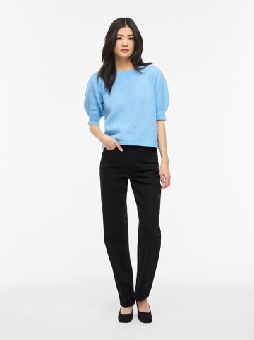 Vila Sweter "Vibbbi" w kolorze błękitnym