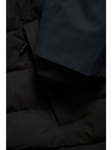 Matinique 2in1: tussenmantel donkerblauw/zwart