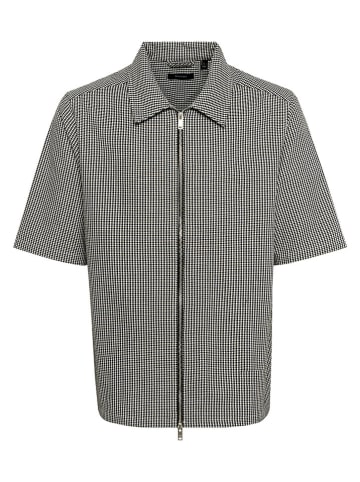 Matinique Koszula - Regular fit - w kolorze biało-czarnym