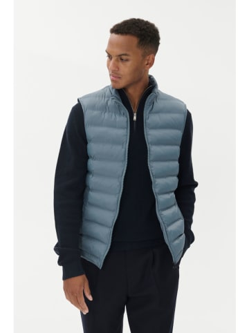 Matinique Doorgestikte bodywarmer lichtblauw