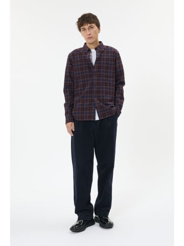 Matinique Blouse - regular fit - bordeaux/donkerblauw